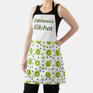 Niedliche Kiwi Fruit Women's Customizable Schürze