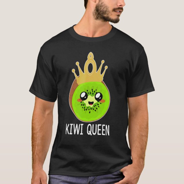 Niedliche Kiwis Queen Kiwi Fruchtoutfit Kiwi Fruch T-Shirt (Vorderseite)