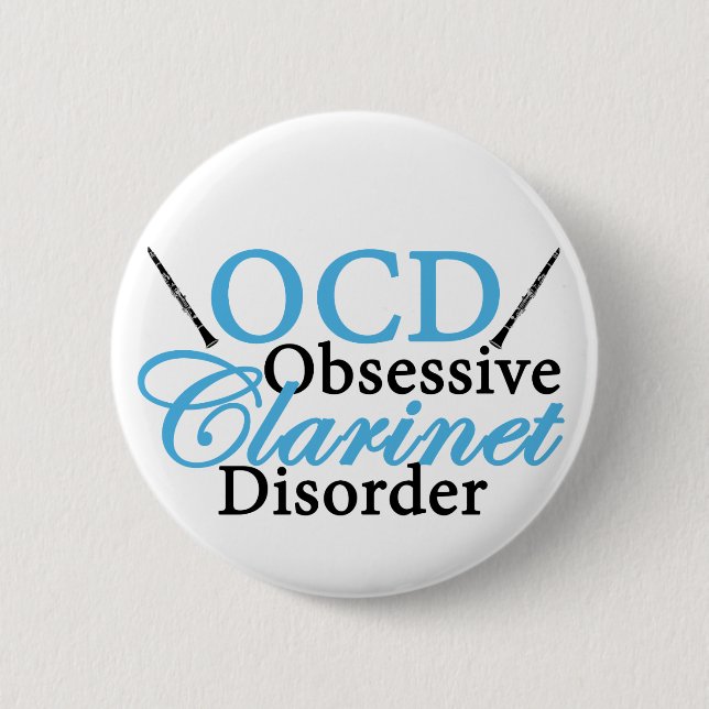 Niedliche Klarinette Button (Vorderseite)