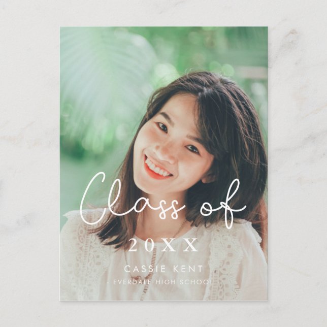 Niedliche Klasse des Abschluss-Fotos 2025 Postkarte (Vorderseite)