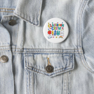 Niedliche Klassenzimmer-Crew-Lehrer-Klassenzimmer- Button