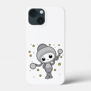 Niedliche kleine Alien lächelnd Cartoon Illustrati Case-Mate iPhone Hülle
