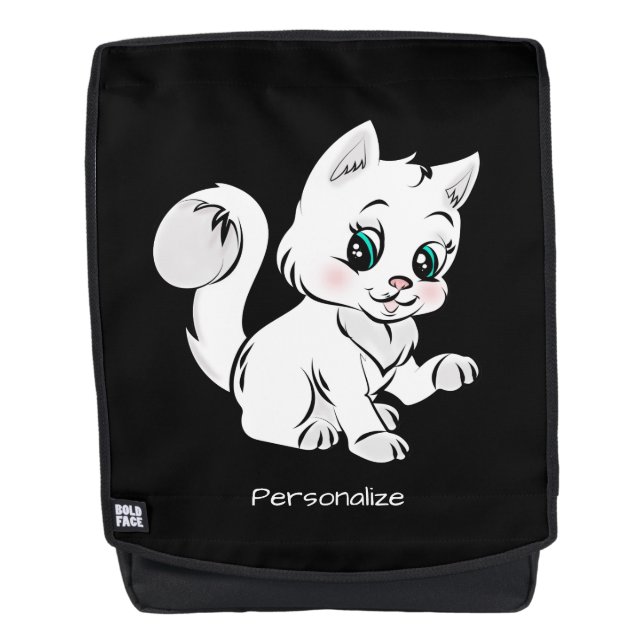 Niedliche kleine Babykatzenkatze Kinder personalis Rucksack (Vorderseite)