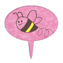 Niedliche Kleine Biene Flying Pink Aquarell Kinder