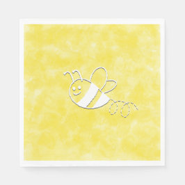 Niedliche Kleine Bienenflying Watercolor Babydusch Serviette