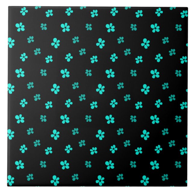 Niedliche kleine Blume Fliese (Vorderseite)