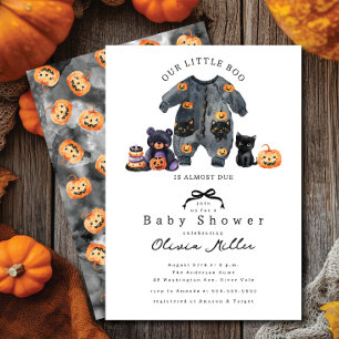 Niedliche kleine Boo Babydusche Einladung