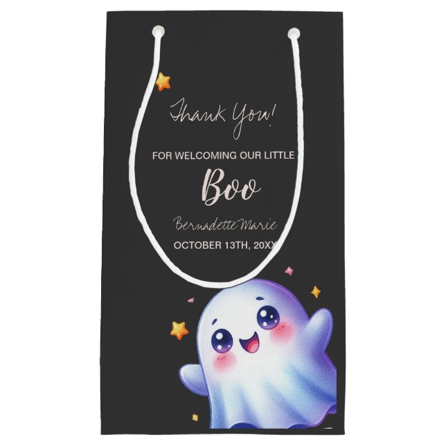 Niedliche kleine boo-schöne Halloween-Kinderdusche Geschenktüte (Vorderseite)