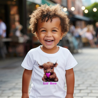 Niedliche kleine Brüderpink-Babykuh T-Shirt