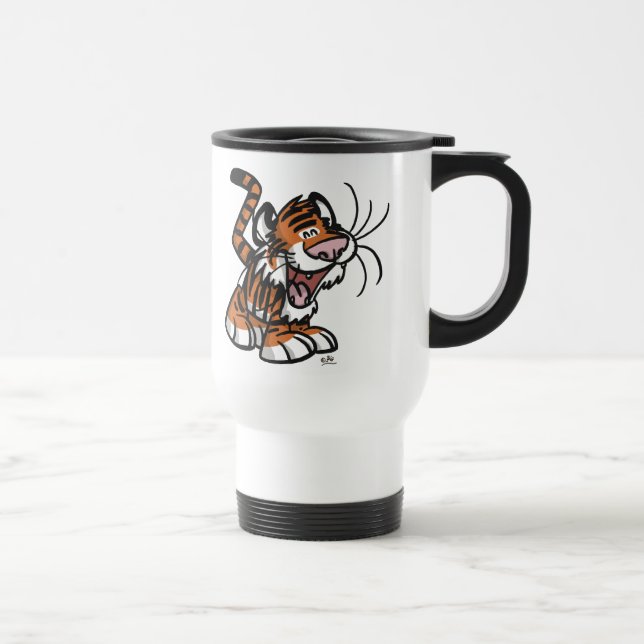 Niedliche Kleine Cartoon Tiger Tasse (Rechts)