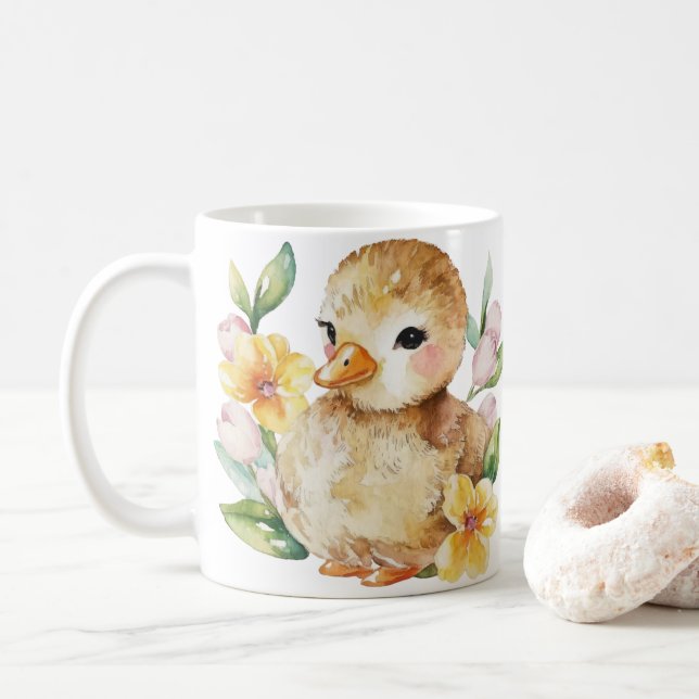 Niedliche Kleine Duckies Kaffeetasse (Mit Donut)