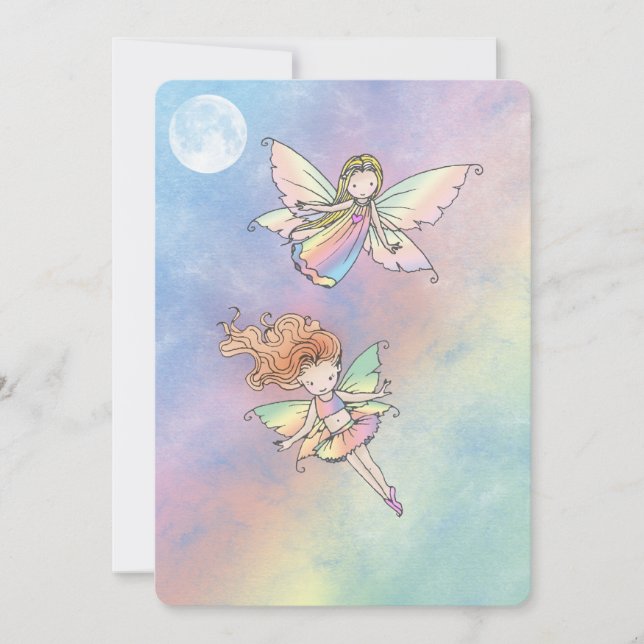 Niedliche kleine Fairy Geburtstagsparty Einladung  (Vorderseite)