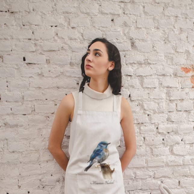 Niedliche Kleine Gebirgswasserfarbe, kundenspezifi Lange Schürze (Von Creator hochgeladen)