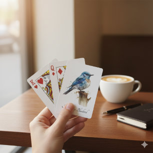 Niedliche Kleine Gebirgswasserfarbe, kundenspezifi Spielkarten