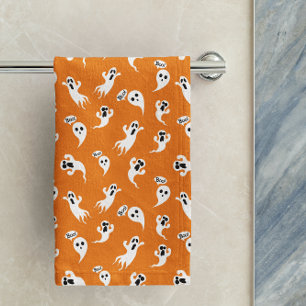 Niedliche kleine Geister Beängstigend Spaß Hallowe Badhandtuch Set