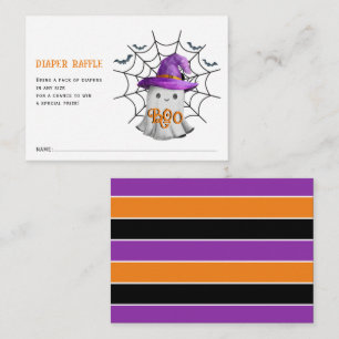 Niedliche kleine Geister-Windel-Tombola-Kinderdusc Begleitkarte