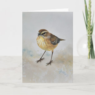 Niedliche Kleine Gelbe Warbler Bird Art Note Card Karte