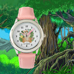 niedliche kleine Giraffe hinzufügen Armbanduhr<br><div class="desc">niedliche kleine Giraffe hinzufügen Name Watch</div>