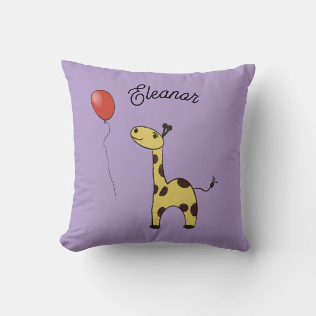 Niedliche kleine Giraffe Kissen (Vorderseite)