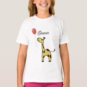niedliche kleine Giraffe mit Ballons Shirt