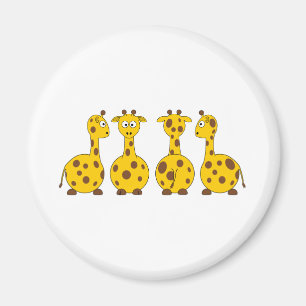 Niedliche kleine Giraffen Magnet