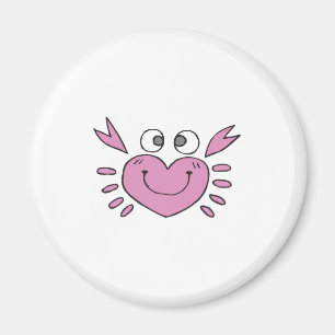 niedliche kleine Herzkrabbe Magnet
