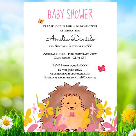 Niedliche Kleine Igel Babydusche Einladung