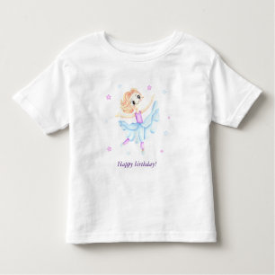 Niedliche kleine Ingwer Ballerina Kleinkind T-shirt