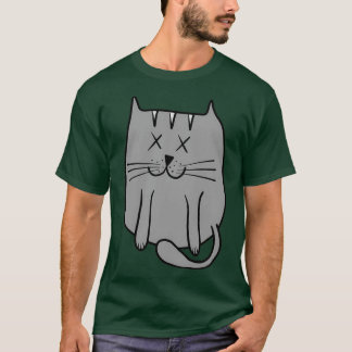 Niedliche kleine Katze, die tot ist 1 T-Shirt