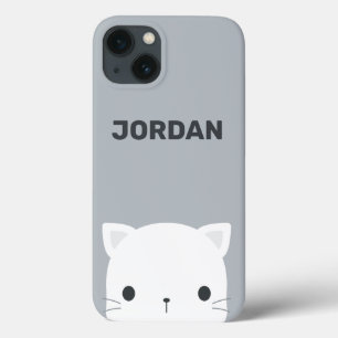 Niedliche kleine Katze mit Personalisiertem Namen Case-Mate iPhone Hülle