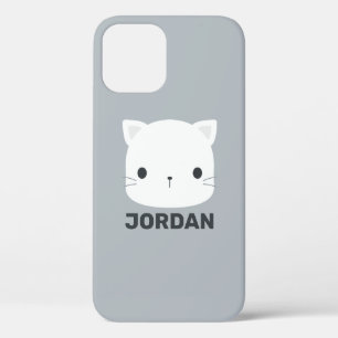 Niedliche kleine Katze mit Personalisiertem Namen Case-Mate iPhone Hülle