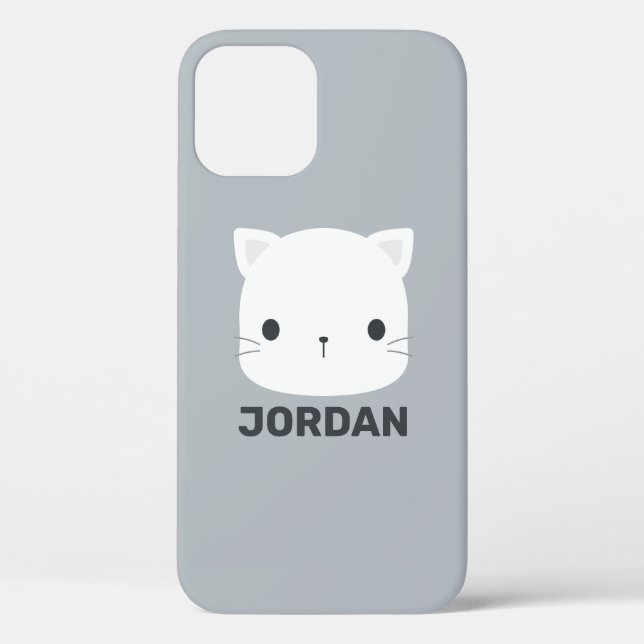 Niedliche kleine Katze mit Personalisiertem Namen Case-Mate iPhone Hülle (Rückseite)