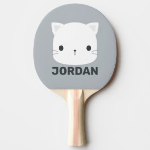 Niedliche kleine Katze mit Personalisiertem Namen Tischtennis Schläger