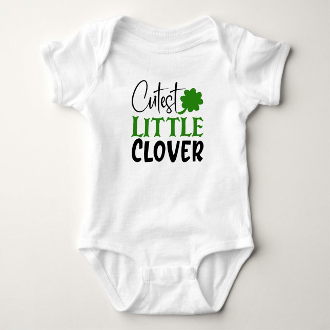 Niedliche Kleine Klee Baby Strampler (Vorderseite)