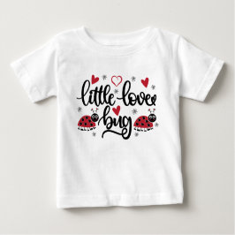 Niedliche kleine Liebe Bugs Wortart Girls Baby T - Baby T-shirt