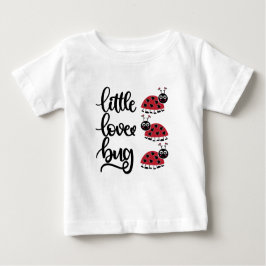 Niedliche kleine Liebe Wortspielerinnen Baby T-shirt