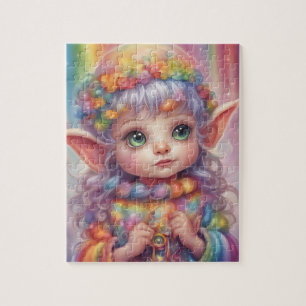 Niedliche kleine Mädchenstelfe Puzzle