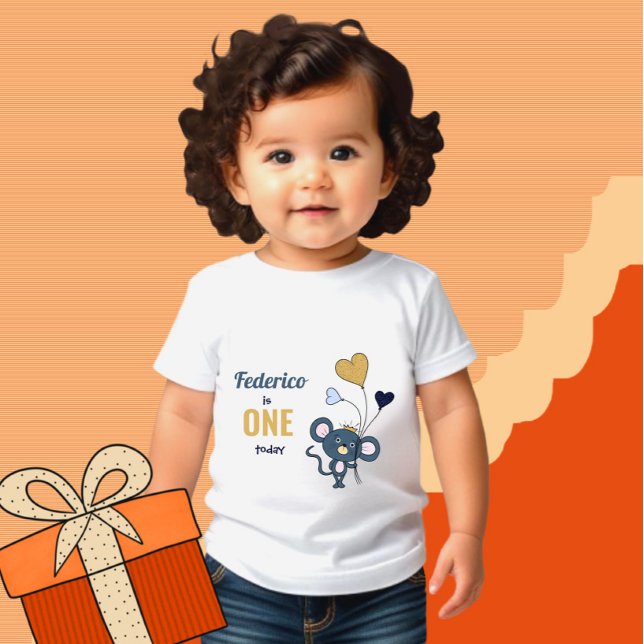 Niedliche kleine Maus Baby T-shirt (Von Creator hochgeladen)