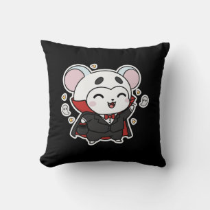 Niedliche kleine Maus, bereit für Halloween Kissen