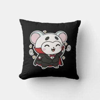 Niedliche kleine Maus, bereit für Halloween  Kissen