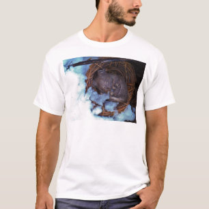 niedliche kleine Maus im Schnee T-Shirt