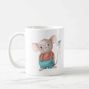 Niedliche kleine Maus Tier Cartoon Papier Teller N Kaffeetasse