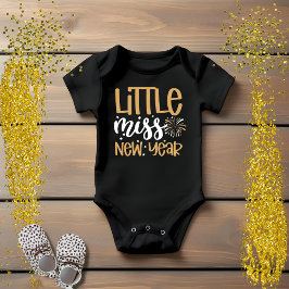Niedliche kleine Miss New Year Girl Baby Strampler
