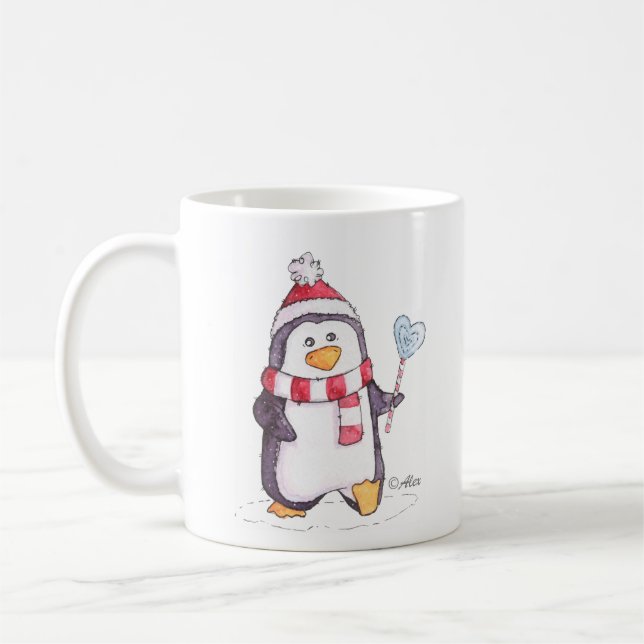 Niedliche kleine Penguin-Kaffee-Tasse Kaffeetasse (Links)