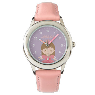Niedliche kleine Prinzessin Girl Personalized Armbanduhr