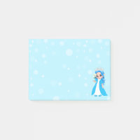 Niedliche kleine Prinzessin in hellblau
