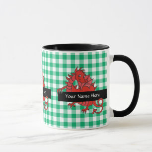 Niedliche kleine Red Dragon Coffee Tasse zum Perso