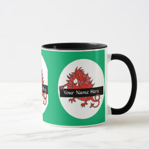 Niedliche kleine Red Dragon Coffee Tasse zum Perso