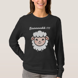 Niedliche kleine Schafe zitieren einfache Tiere Ba T-Shirt
