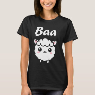 Niedliche kleine Schafe zitieren einfache Tiere Ba T-Shirt